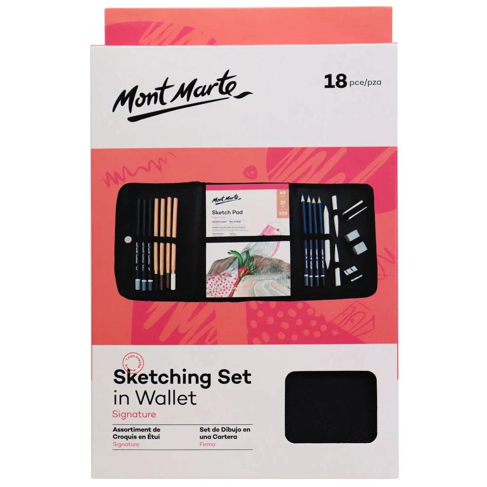 Sketching Set in Soft Case 18pc - Mont Marte - Glowish