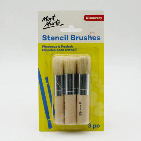 Stencil Brushes Discovery 3pc - Mont Marte - Glowish
