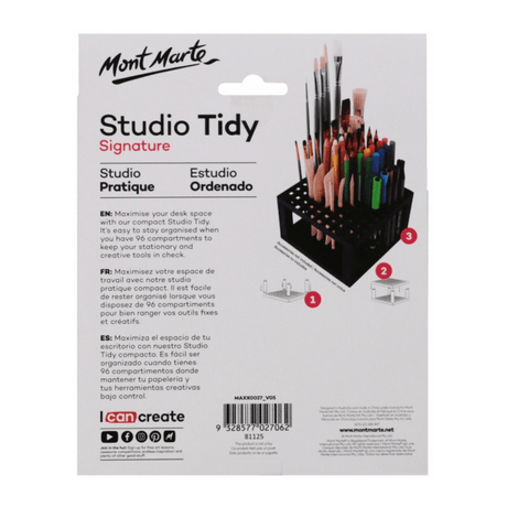 Studio Tidy Paint Brush Pencils Holder/Organizer Table Organizer Art - Glowish
