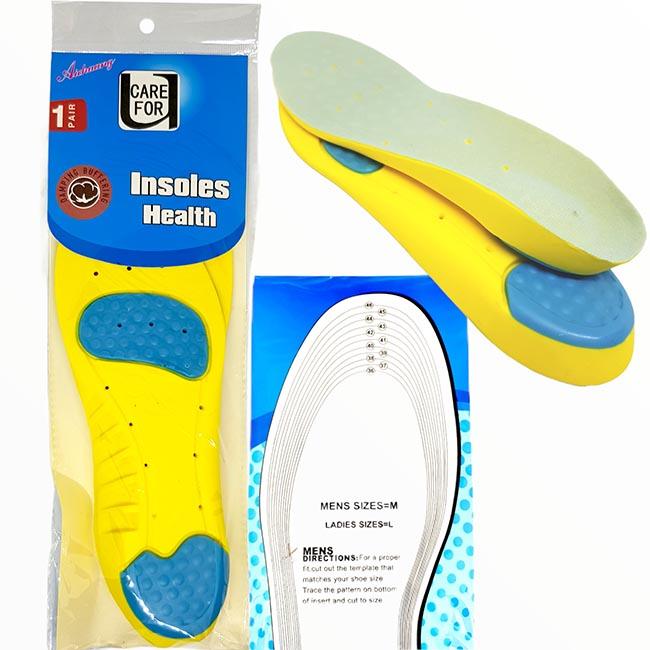 Unisex - Memory Foam Arch Support Insoles Lightweight - Glowish