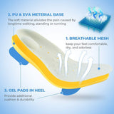 Unisex - Memory Foam Arch Support Insoles Lightweight - Glowish