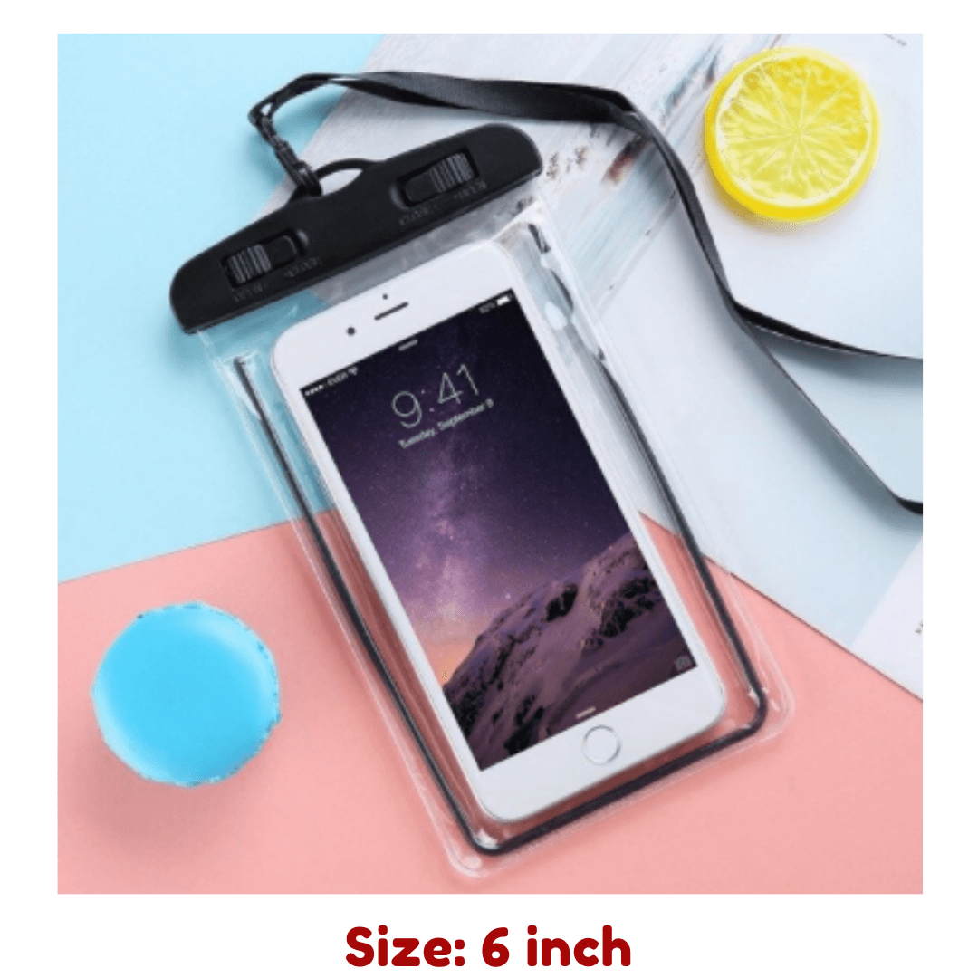 Universal Waterproof Pouch Transparent Phone Case 6.0" - Glowish