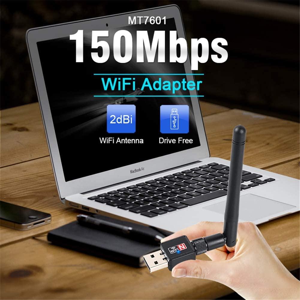 USB WiFi Adapter Mini Network Card 150mbps 2dBi - Glowish