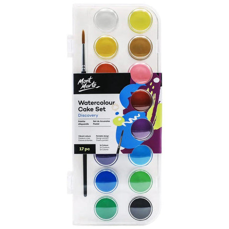 Mont Marte Signature Paint Set - Watercolour Cake 17pc - Mont Marte
