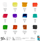 Watercolour Paints Signature 12pc x 12ml - Mont Marte - Glowish