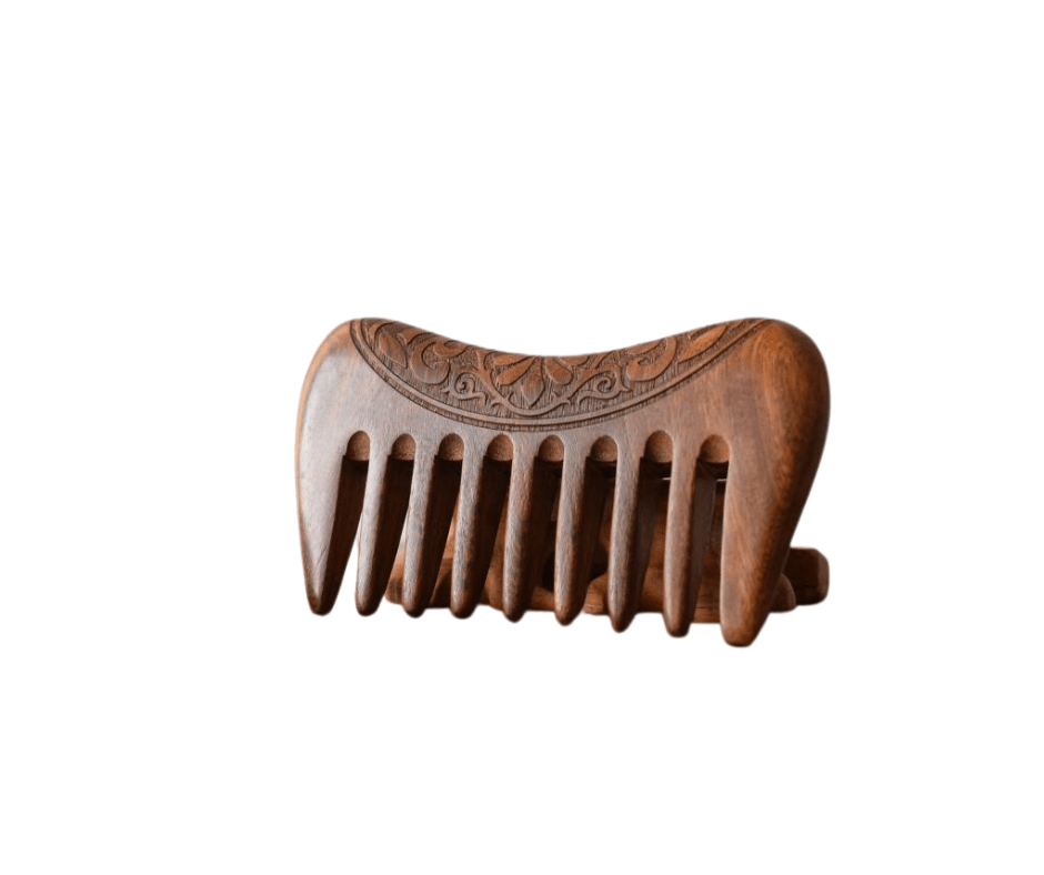 Wood Comb Super Wide Hair tooth - Glowish